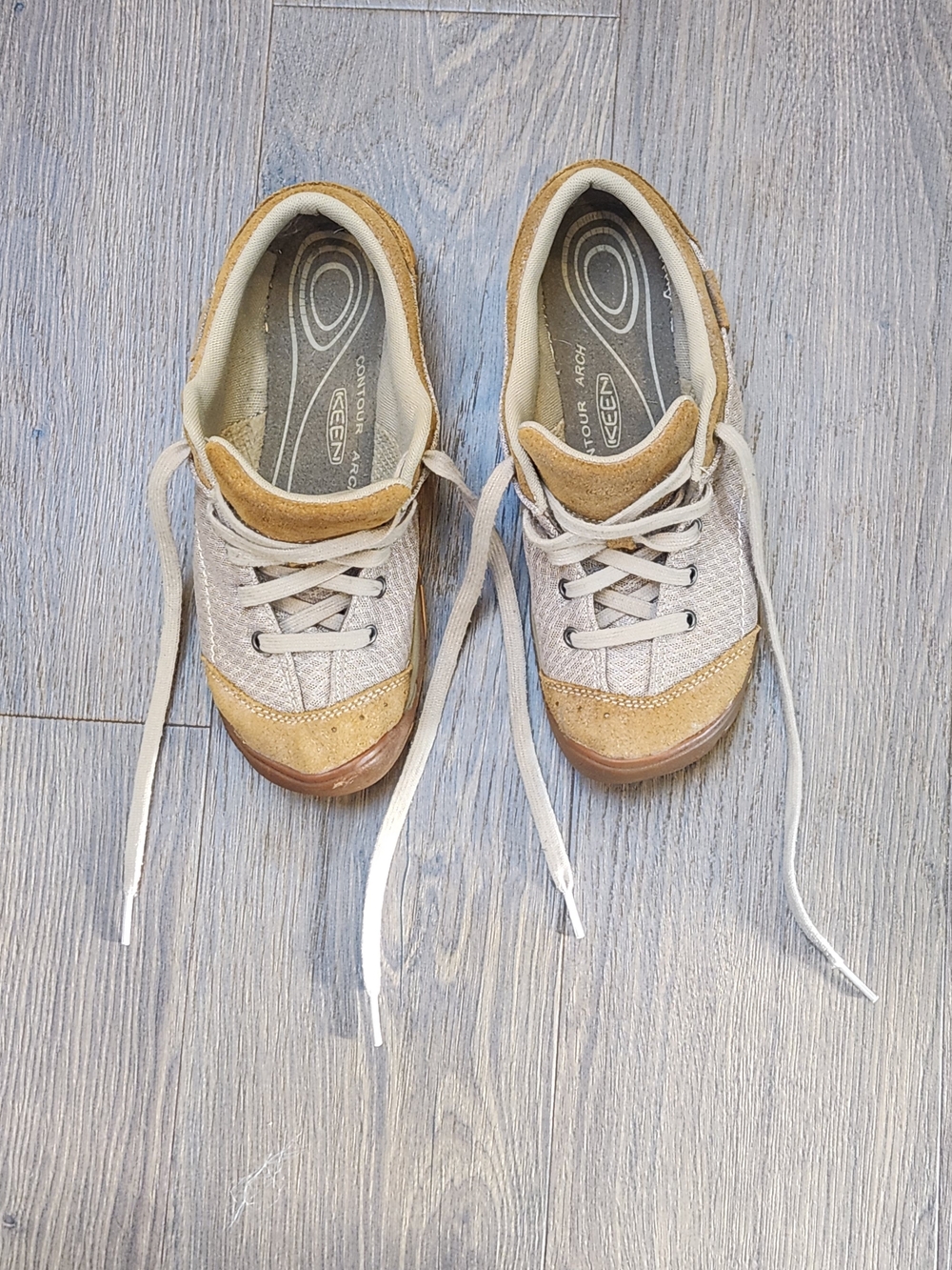 KEEN Mercer Lace II CNX Women's Hiking Shoes Barefoot 1012360 Latte Beige Size 8 - Picture 4 of 15